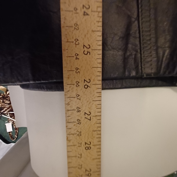 Arlando black leather knee high skirt size 8 - Picture 10 of 10